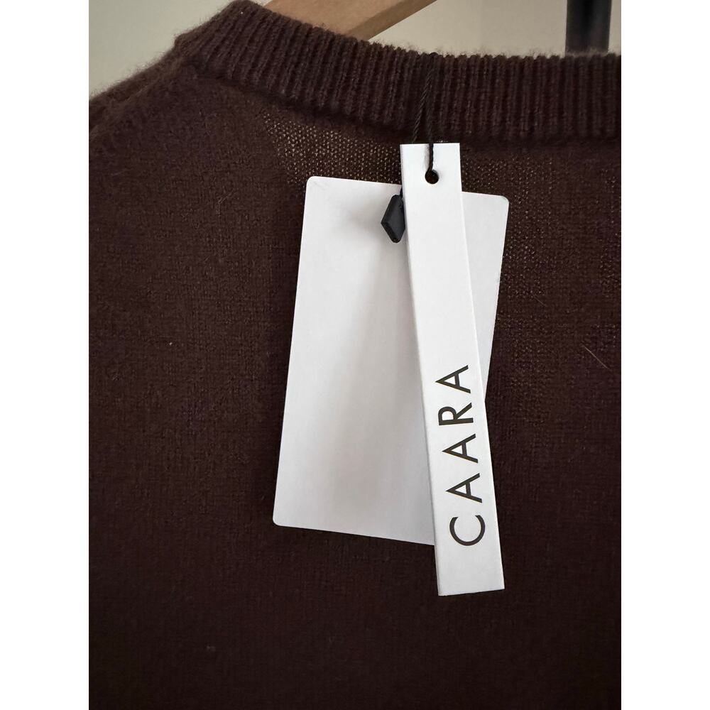 New NWT CAARA Finley brown Cashmere Cardigan Sz S - Picture 6 of 7